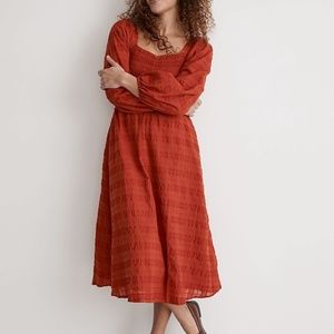 Madewell Lucie Sweetheart Midi Dress